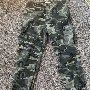 Green Camo Cargo Pants